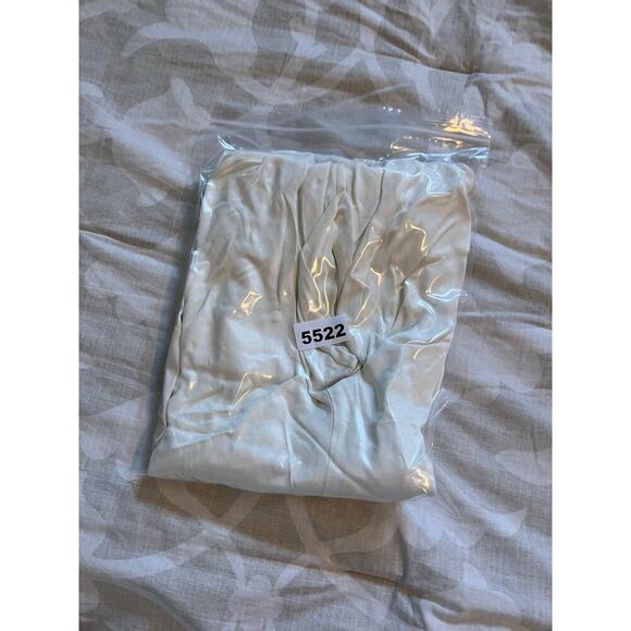 Le Clé ivory satin pants pull on new with tags large - Picture 8 of 8